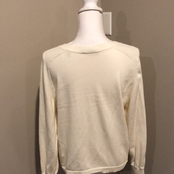 Vince cotton sweater with side tie - Picture 8 of 11